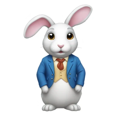 rabbit wearing a boe  sticker