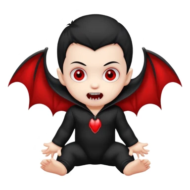 vampire baby sticker