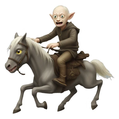 gollum riding shadowfax sticker