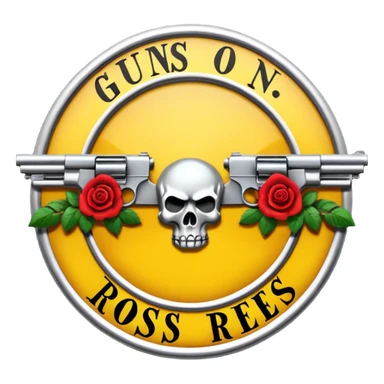 Logo de Guns N Roses sticker