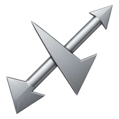A simple downward pointing arrow sticker