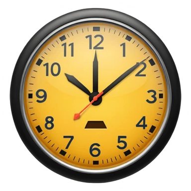 CLOCK SHOWING NOON sticker