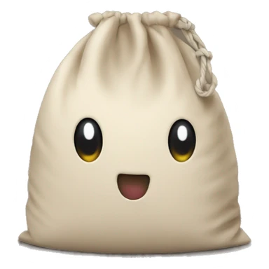 Emoji de un ladrón con la cara cubierta y con una bolsacorriendo  sticker