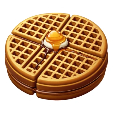 Chocolate waffle  sticker