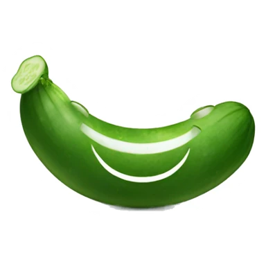 Smile with cucumber  sticker