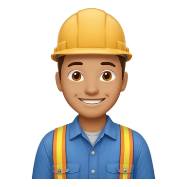 Blue collar worker sticker