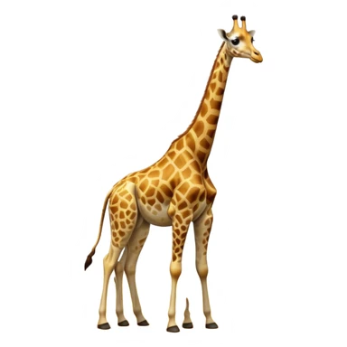 cinematic-giraffe-realistic-full-body-standing-emoji,-towering-elegantly-over-the-savanna,-long-neck-arched-slightly,-head-tilted-dramatically,-sleek-golden-coat-with-bold-brown-patches,-large-dark-eyes-exuding-playful-wisdom,-simplified-yet-realistic-focused-features,-highly-detailed,-glowing-with-an-almost-sarcastic-glow sticker
