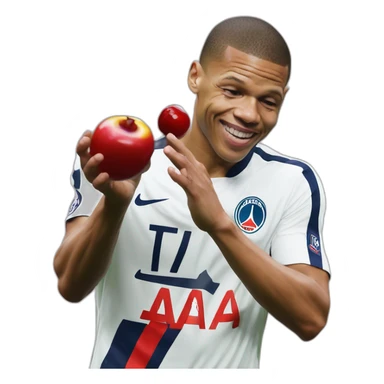 mbappé entrain de boire un coca cherry  sticker