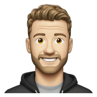justin timberlake with technology sticker