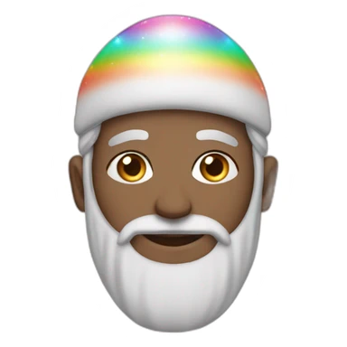 Glittering rainbow imam sticker