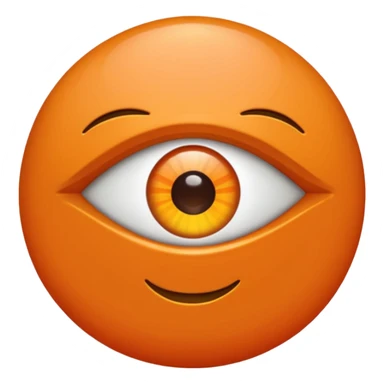 Ojo turco color naranja turco en color naranja sticker