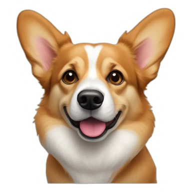 Browncoat short legs ears down eastern-European-street-dog corgi mix queen anne’s legs sticker