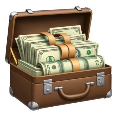open wifi money filled briefcase sticker