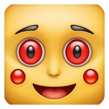 emoji red eyes sticker