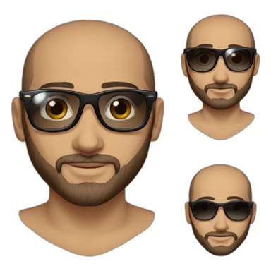 Musulman jeune arabe lunettes rayban sticker