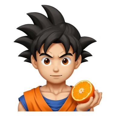 combine a fruit and goku sticker