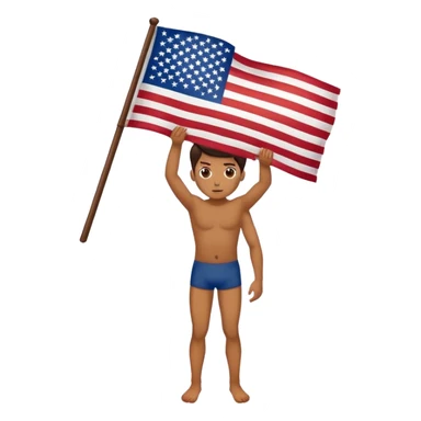 Upside down American flag indicating disress sticker