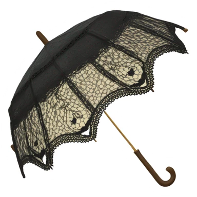 vintage lace umbrella sticker