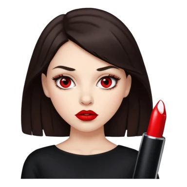 Treacherous brunette woman  sticker