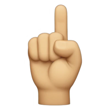 point finger sticker