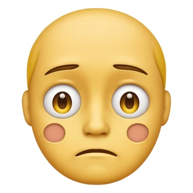 sad face emoji, classic style sticker