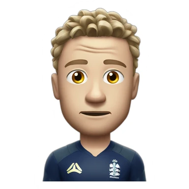 Worried jos buttler in england jersey sticker