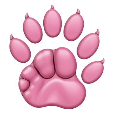 Cat paw with six toes sticker