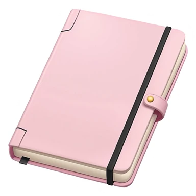 Aesthetic light pink note journal book sticker