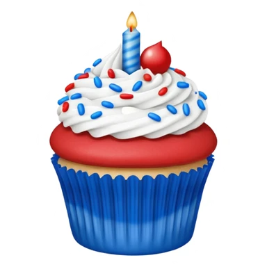 4th of july cupcake sticker