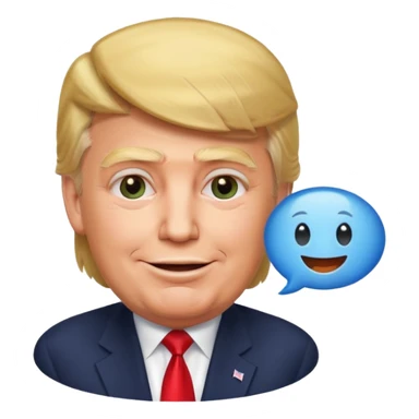 Trump  qui dit dans une bulle et qui di sticker