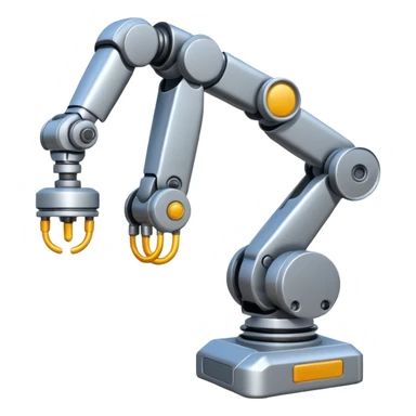 emoji about smartfactory with robot arm and AGV sticker