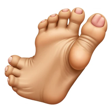 Toe flipping the middle toe sticker