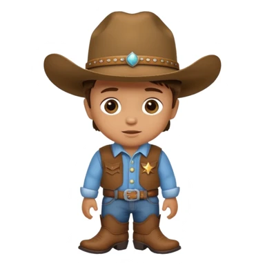baby cowboy sticker