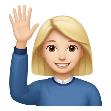 Quelqu'un qui salue sticker