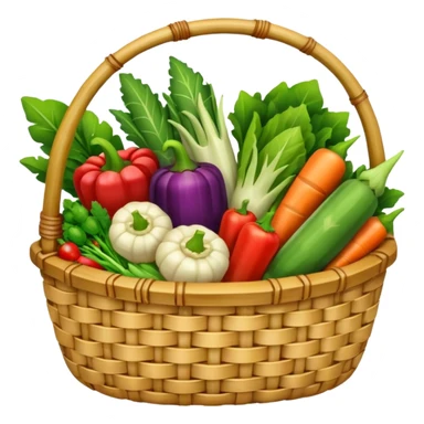  bamboo-basket vegetable sticker