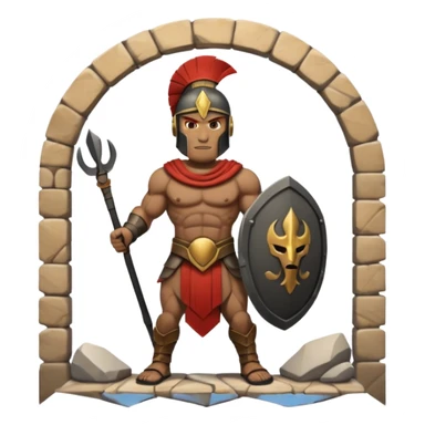 Spartan soldier house sticker