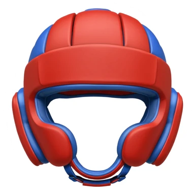 MMA headgear object icon, protective sparring helmet, padded texture, 3D cartoon, mobile game icon style, centered, clean background, no text, no watermark sticker