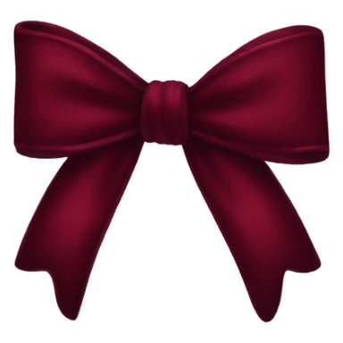 Dark red velvet aesthetic bow sticker