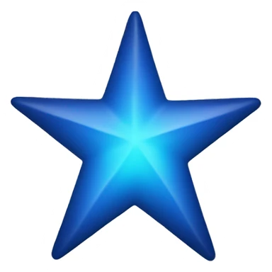 Blue star sticker