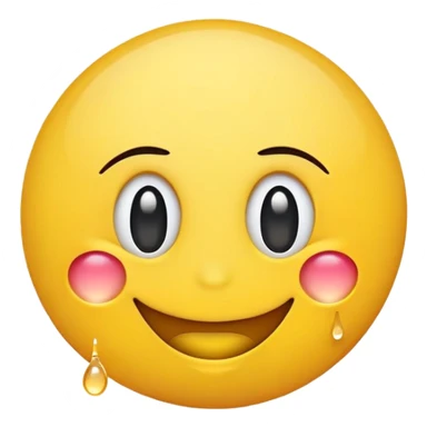 Sweating smiley emoji sticker
