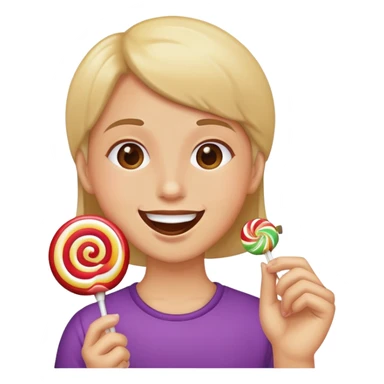 Sucking lollipop  sticker