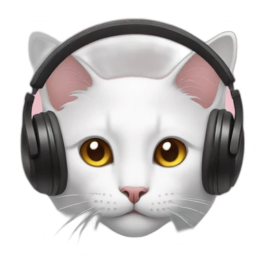 A Cat Listening To Music sticker