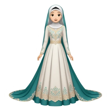 Muslim wedding dress  sticker