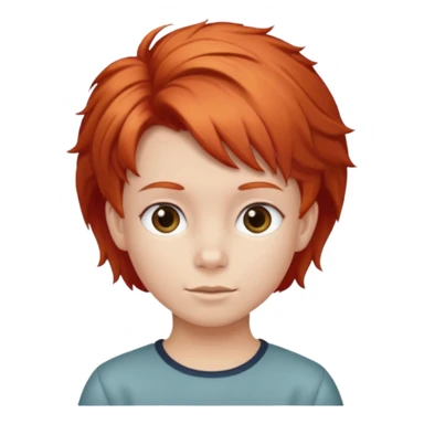 red kid with Bouffant sticker