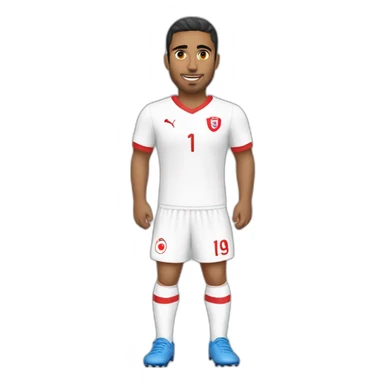 Joueur de foot tunisien sticker