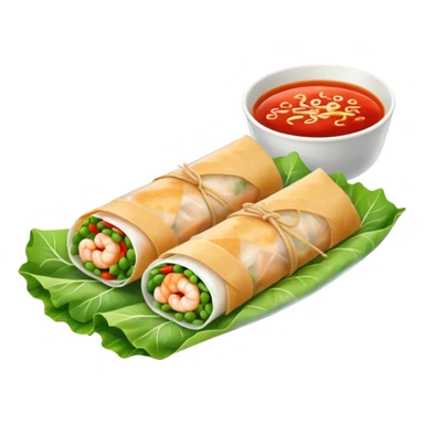 make it look like an Asian spring roll, not a burrito! (please) :) sticker