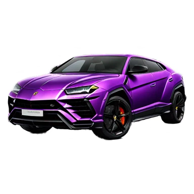 Lamborghini urus purple colour sticker