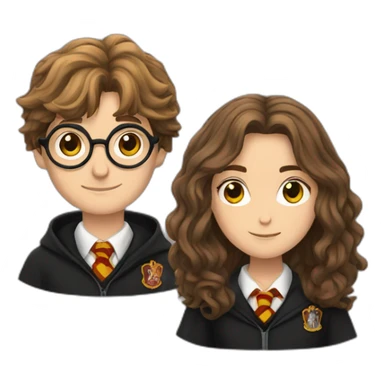 Harry potter and hermione sticker