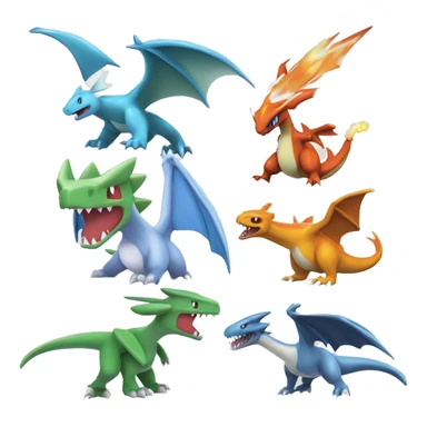  Latios-Silvally-Flygon-Charizard-Fakémon  sticker