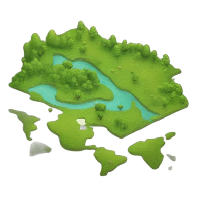 ecological map sticker